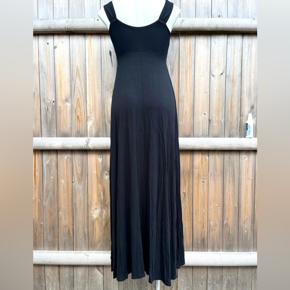 FINAL PRICE: NWT New York and Company Black Floor Length Stretchy Dress - Picture 2 of 6